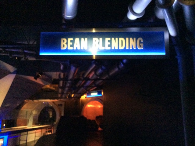 Photo of the bean sign on the ride